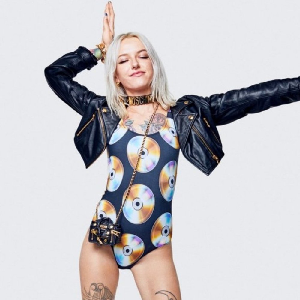 H&M x Moschino Women’s CD Print Swimsuit